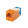 PANDUIT CATEGORY 6A, UTP, RJ45, 10 GB-S, 8-POSITION, 8-WIRE UNIVERSAL MODULE, AVAILABLE IN ORANGE